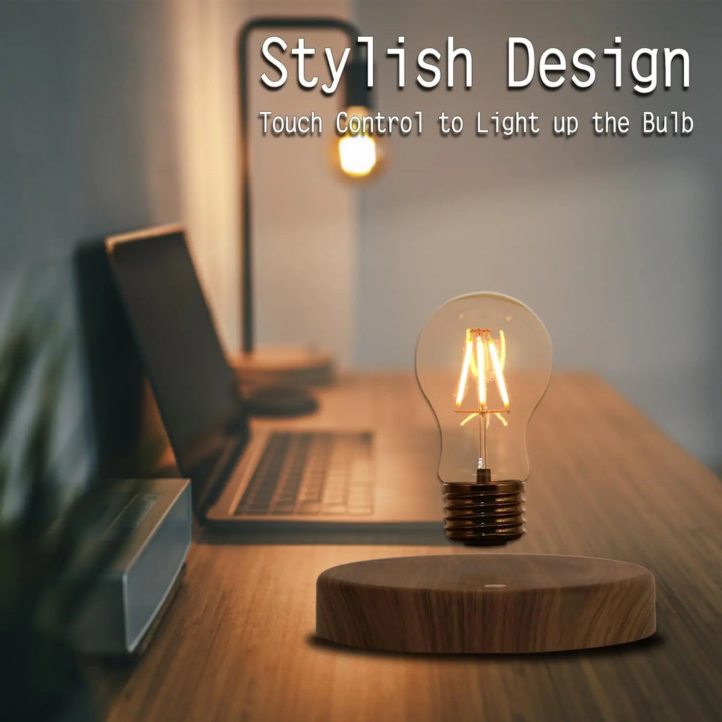 Wireless Levitating Magnetic Floating LED Night Light with 360° Rotation for Room and Office