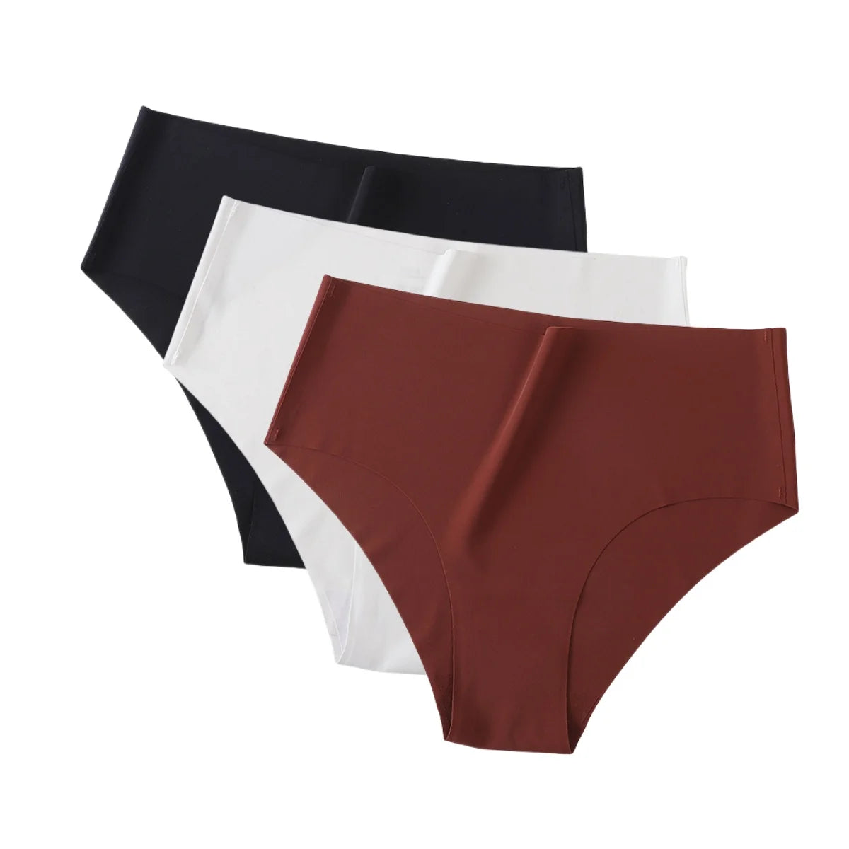 CowLost | product_id-3pcs-women-high-waist-seamless-breathable-ice-silk-stretch-panties-xs-xl |16