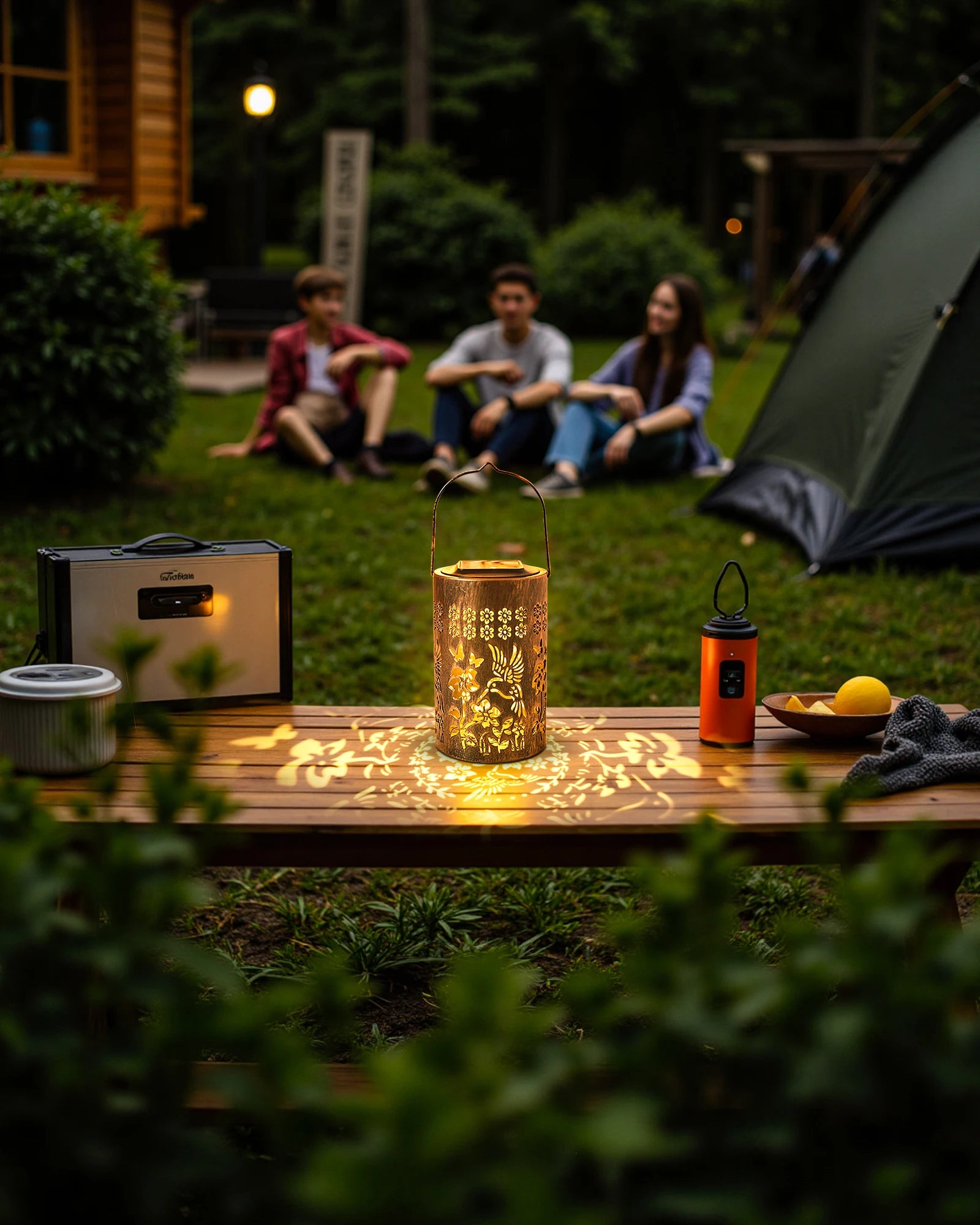 2025 Fairy Solar Lantern with Upgraded LED Beads, IP67 Waterproof Warm White Light for Garden Patio Path