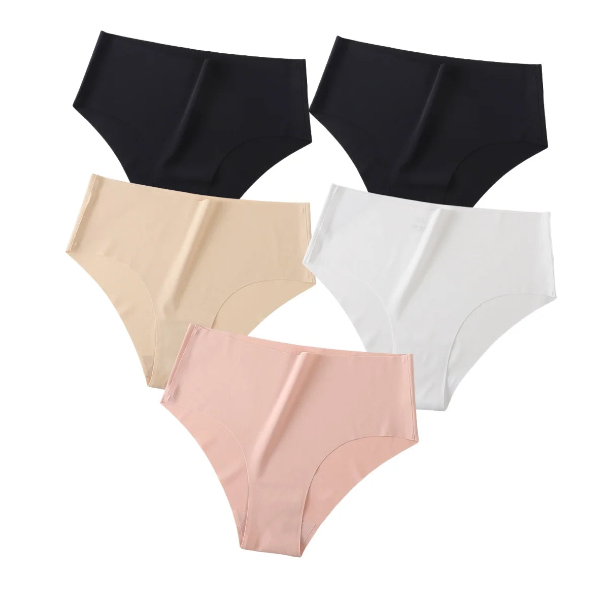 CowLost | product_id-5pcs-women-high-waist-seamless-breathable-briefs-xs-xl-pack |20