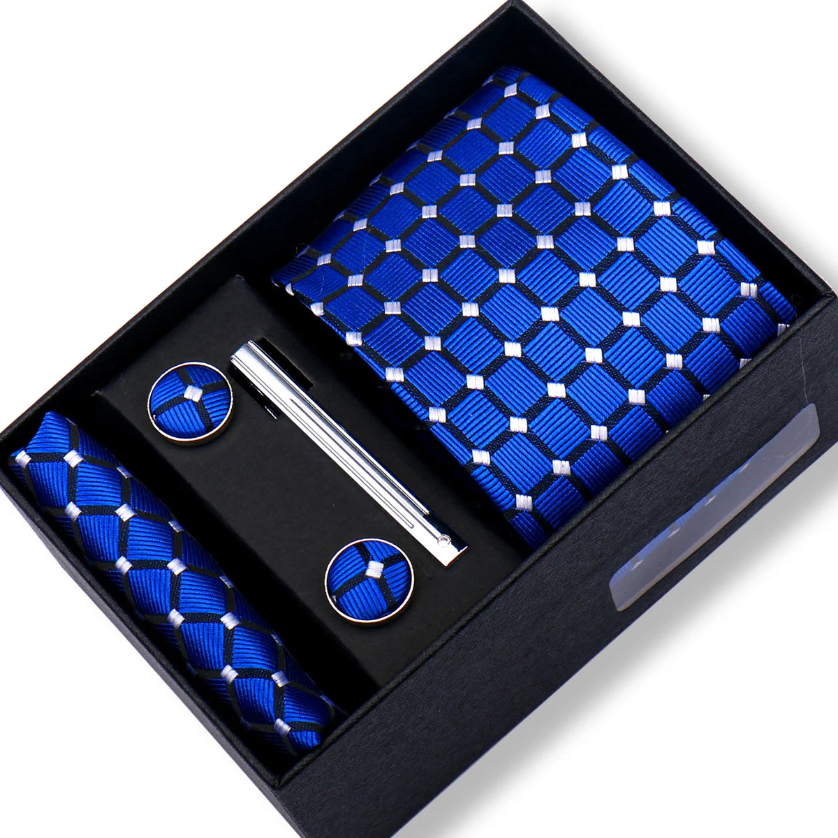 CowLost | tie-men-with-box-top-quality-business-ties-hanky-cufflink-set |78