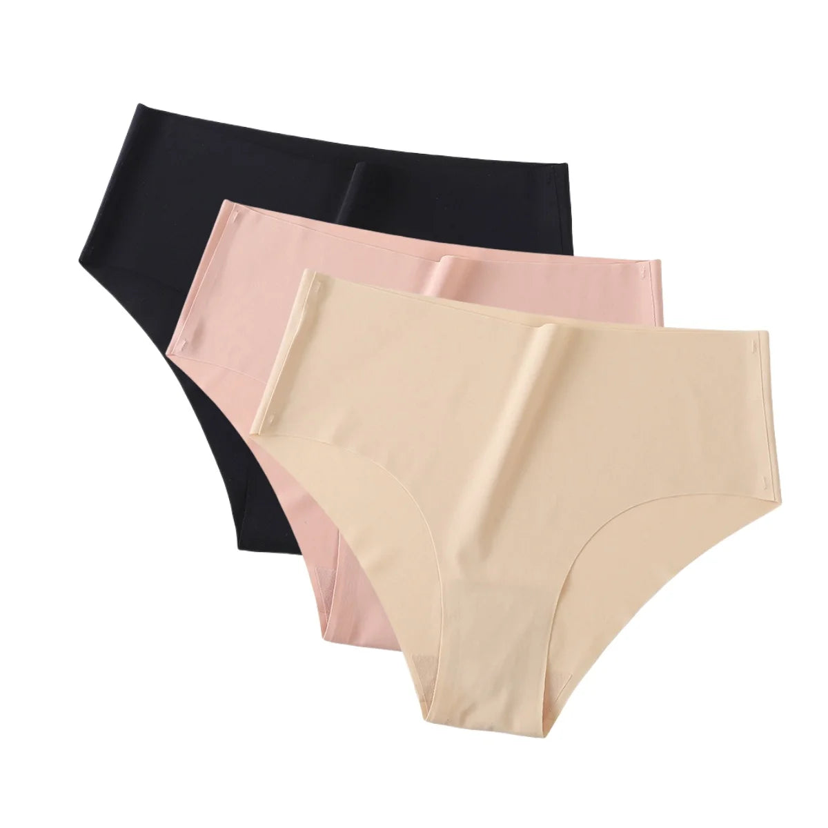 CowLost | product_id-3pcs-women-high-waist-seamless-breathable-ice-silk-stretch-panties-xs-xl |13