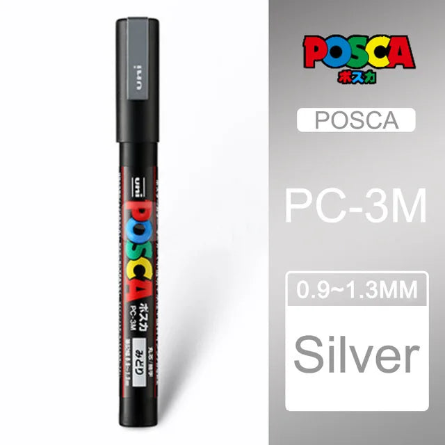 CowLost | product_id-uni-posca-pc-1m-3m-5m-multi-color-acrylic-permanent-marker-for-fabric-rock-metal-pop-posters-graffiti |23
