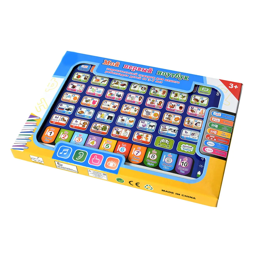 Russian Toddler Educational Learning Tablet 4-6 Years Old Interactive Study Toy