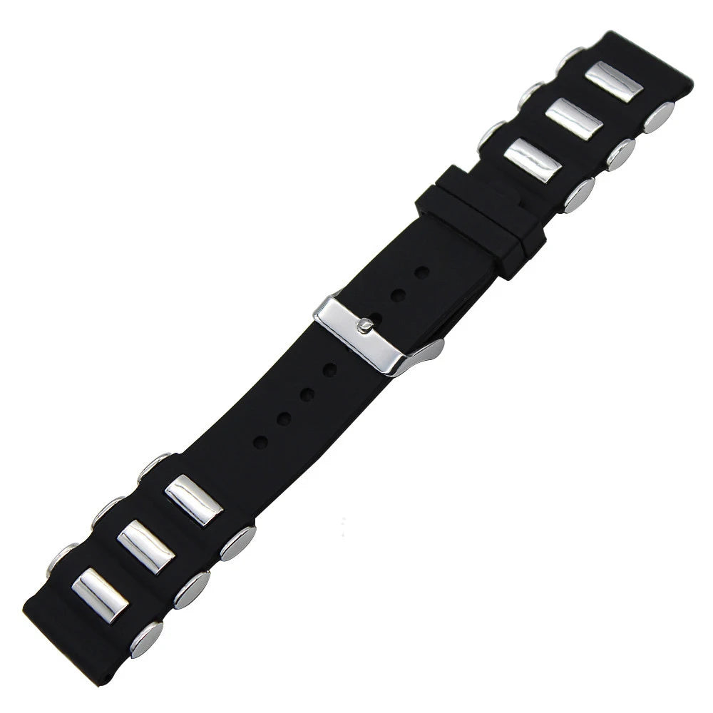 CowLost | product_id-waterproof-black-silicone-sport-watch-strap-for-seiko-smartwatch-22mm-24mm-26mm |11
