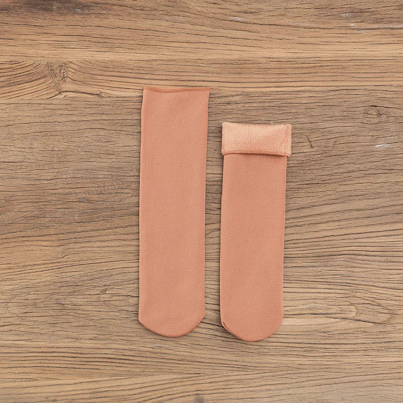CowLost | sporting-goods-1-pair-womens-thick-winter-elastic-socks-solid-color |11