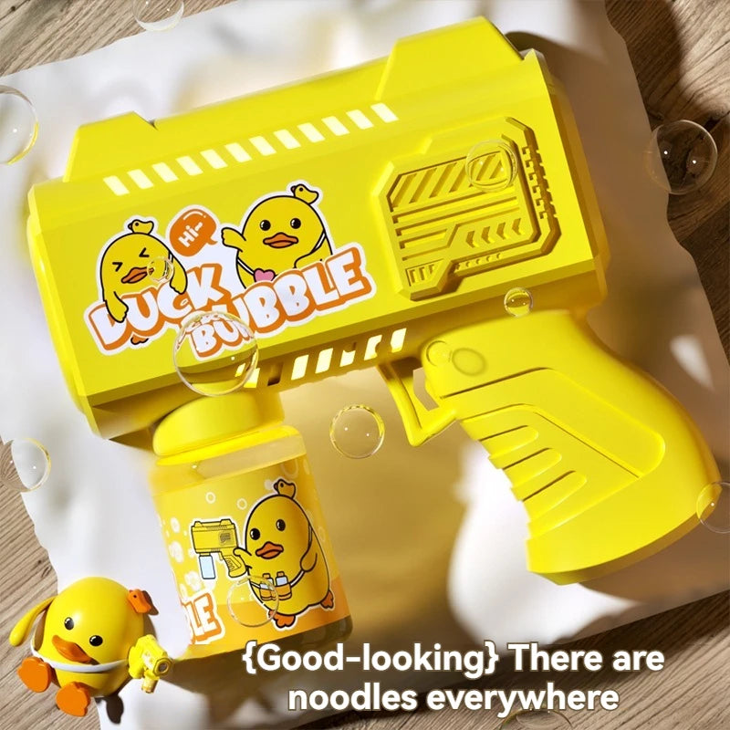 CowLost | product_id-fully-automatic-yellow-duck-bubble-gun-outdoor-toy-gift |3