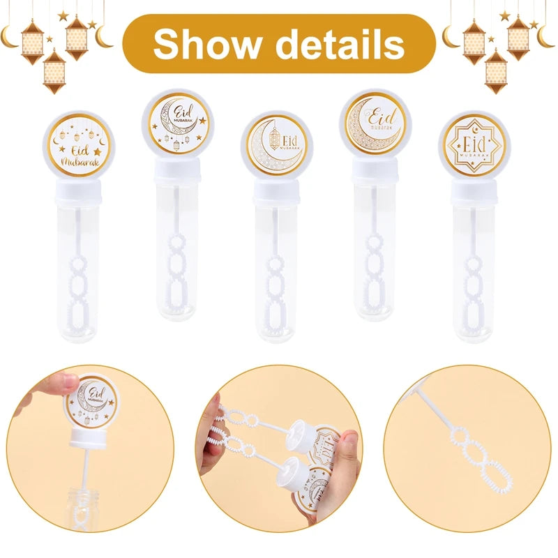CowLost | 10-20pcs-eid-mubarak-bubble-empty-tube-toy-kids-ramadan-party |5