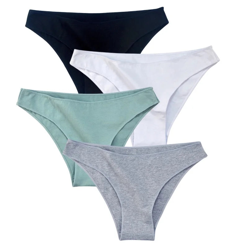 CowLost | product_id-4-pack-women-s-cotton-low-rise-seamless-breathable-briefs-solid-colors |16