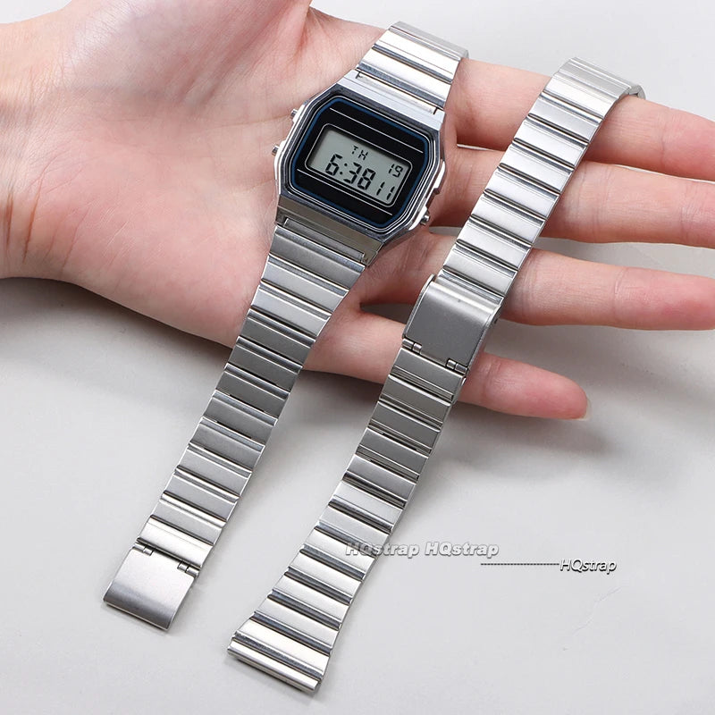 CowLost | product_id-stainless-steel-watch-bands-18mm-20mm-for-casio-f-91w-a158-a159-a168-a169-b650-ultra-thin-vintage-metal-bracelets |6