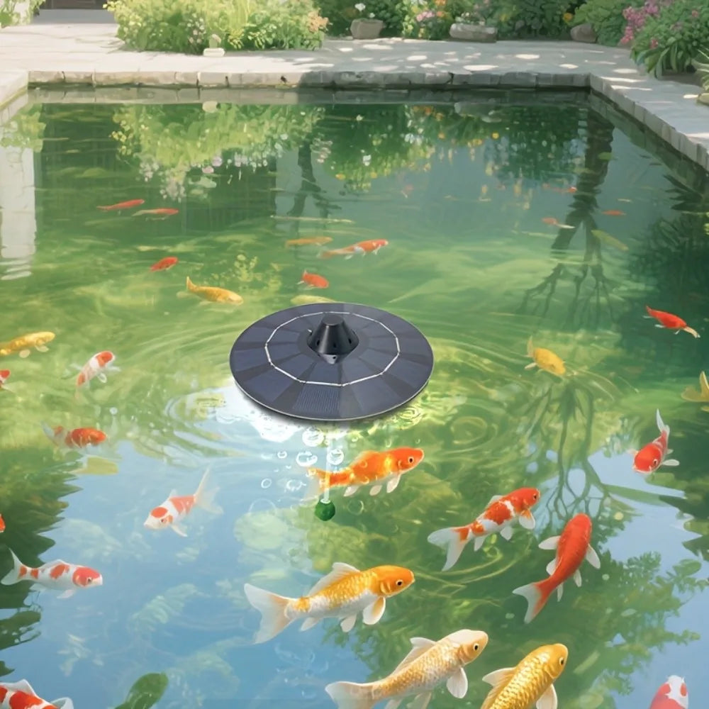 CowLost | product_id-2-5w-solar-floating-pond-air-pump-oxygenator-for-aquarium-fish-tank |10