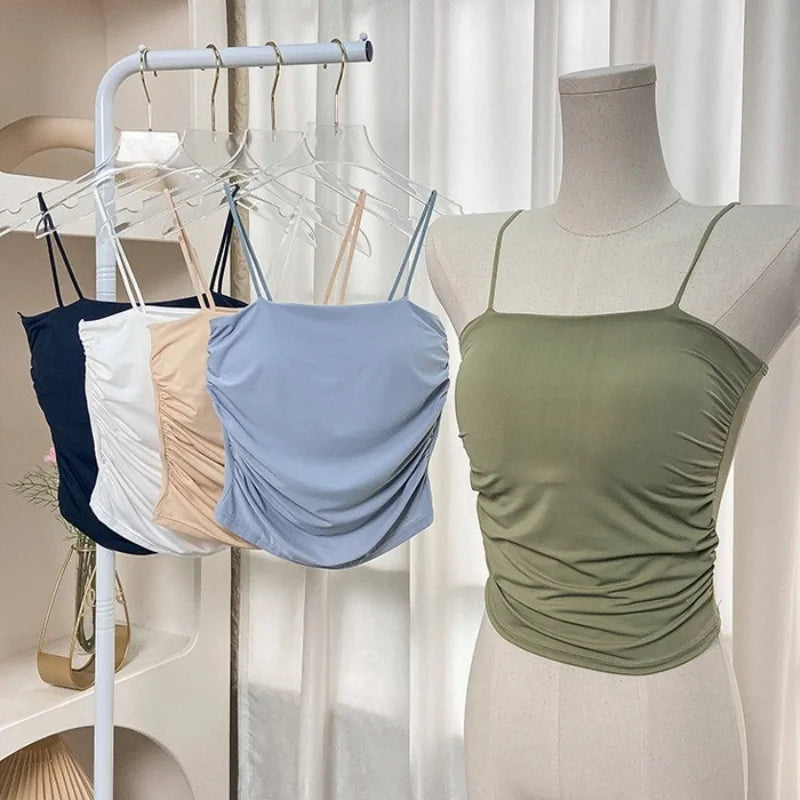 CowLost | product_id-women-s-ice-silk-seamless-padded-tank-top-camisole-summer-lightweight-breathable |3