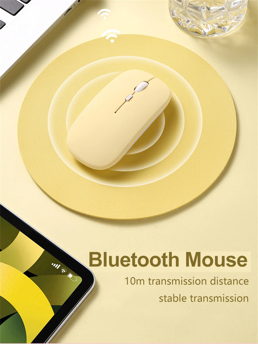 CowLost | wireless-bluetooth-mouse-portable-magic-silent-ergonomic-mice-for-laptop-ipad-tablet-notebook-mobile-phone |9