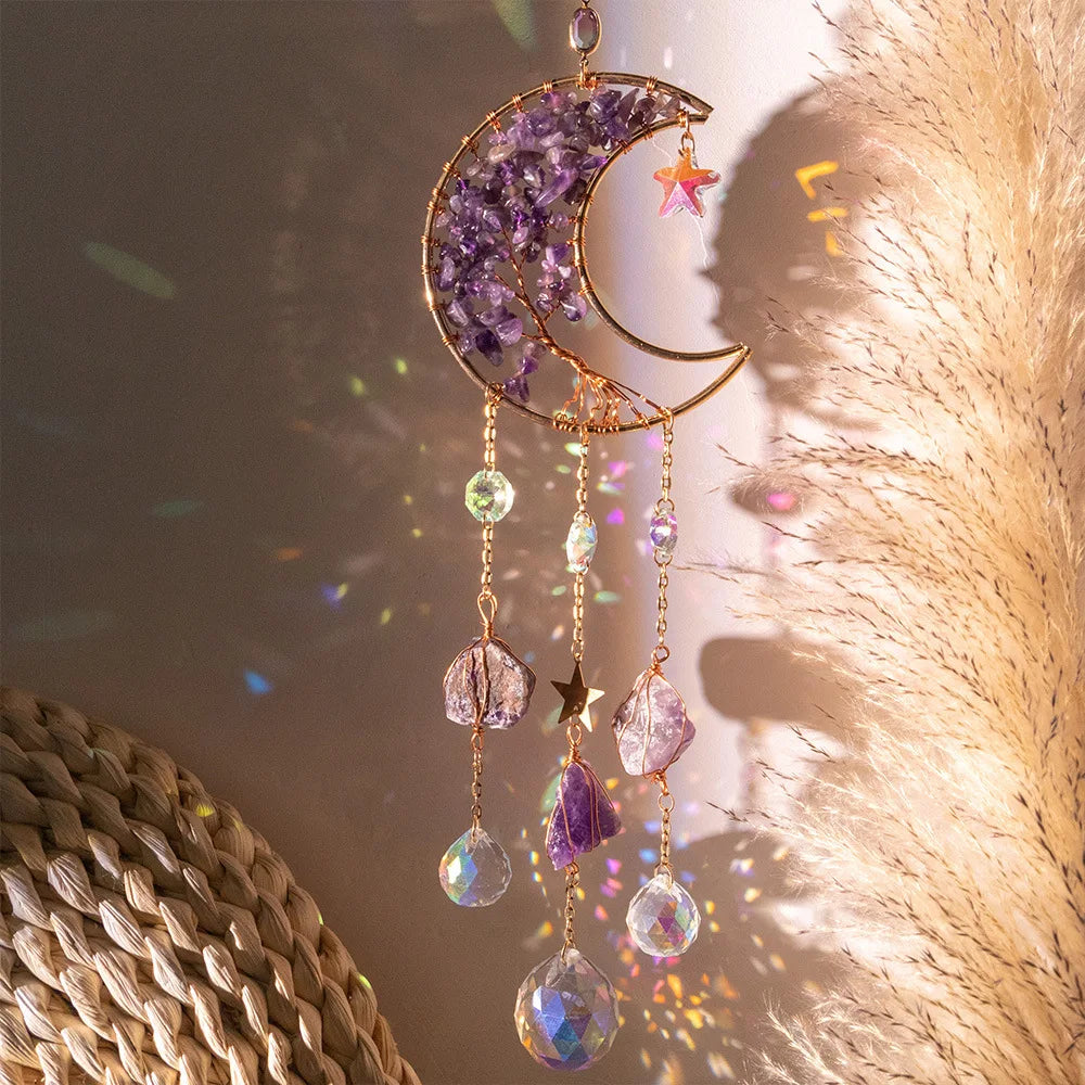 CowLost | natural-crystal-stone-moon-sun-catcher-eid-mubarak-decor |8