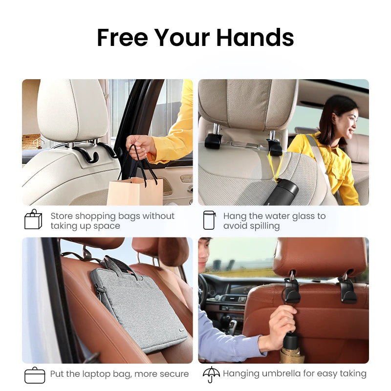 CowLost | ugreen-2pcs-car-holder-in-car-adjustable-backseat-headrest-hanger-hooks |6