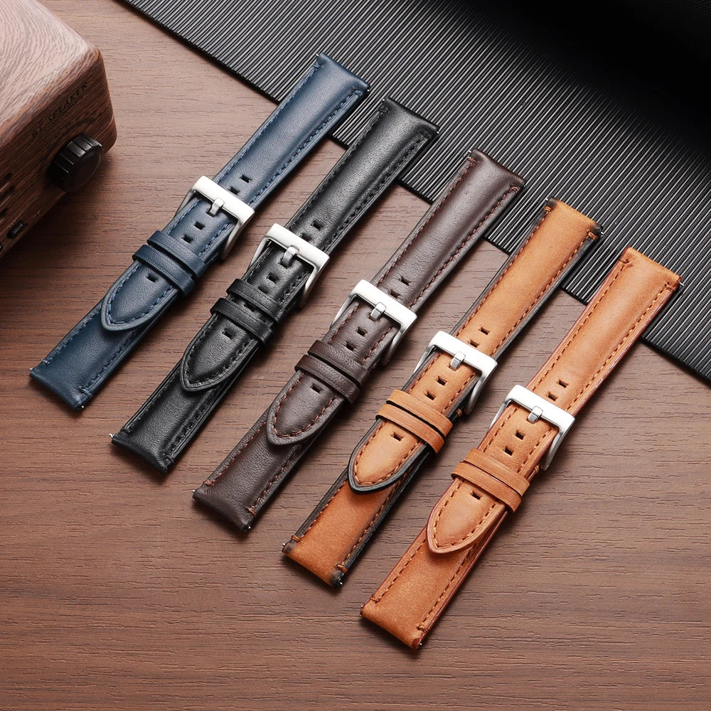 CowLost | product_id-vintage-brown-cowhide-leather-watch-strap-20mm-22mm-24mm-waterproof-quick-release-for-seiko-unisex |1