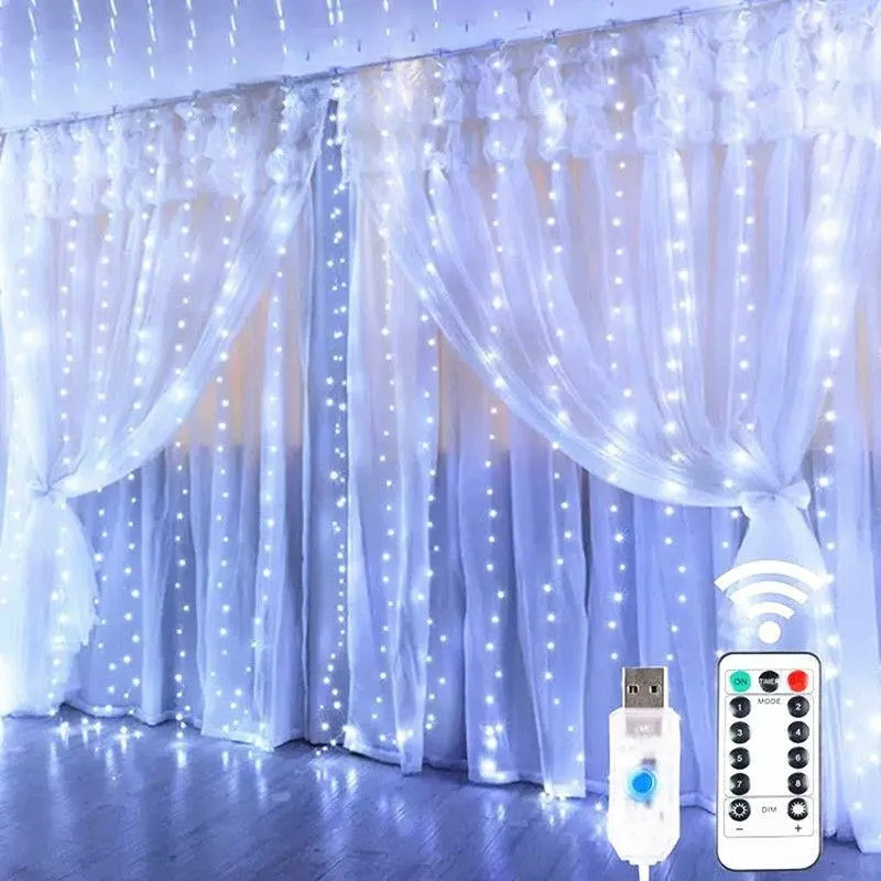 CowLost | product_id-led-fairy-string-curtain-lights-usb-remote-8-modes-christmas-holiday-decor |3