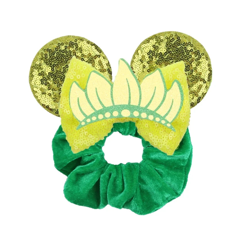 CowLost | cute-disney-castle-fireworks-balloons-hair-scrunchies-velvet-hairband-for-girls |20