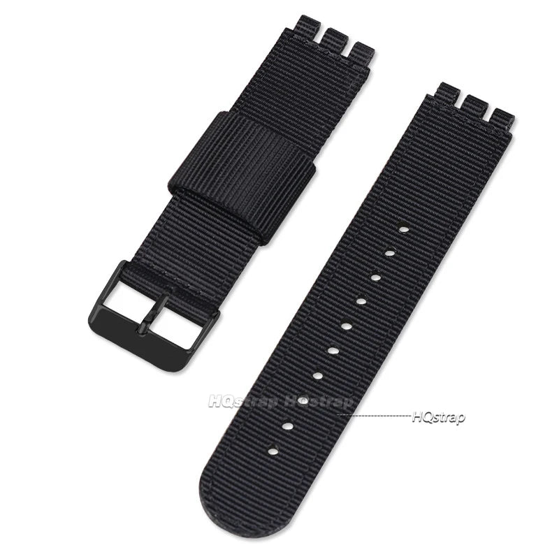 CowLost | product_id-nylon-leather-replacement-wrist-strap-for-swatch-canvas-watchband-17mm-19mm-20mm-unisex |13