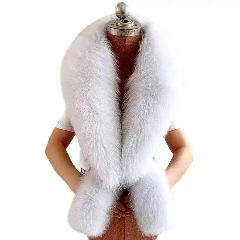 CowLost | winter-natural-fox-fur-scarf-and-cuff-set |15