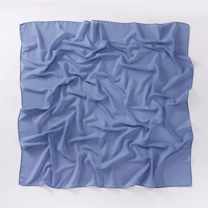 CowLost | 90-90cm-square-solid-color-women-chiffon-hijab |26