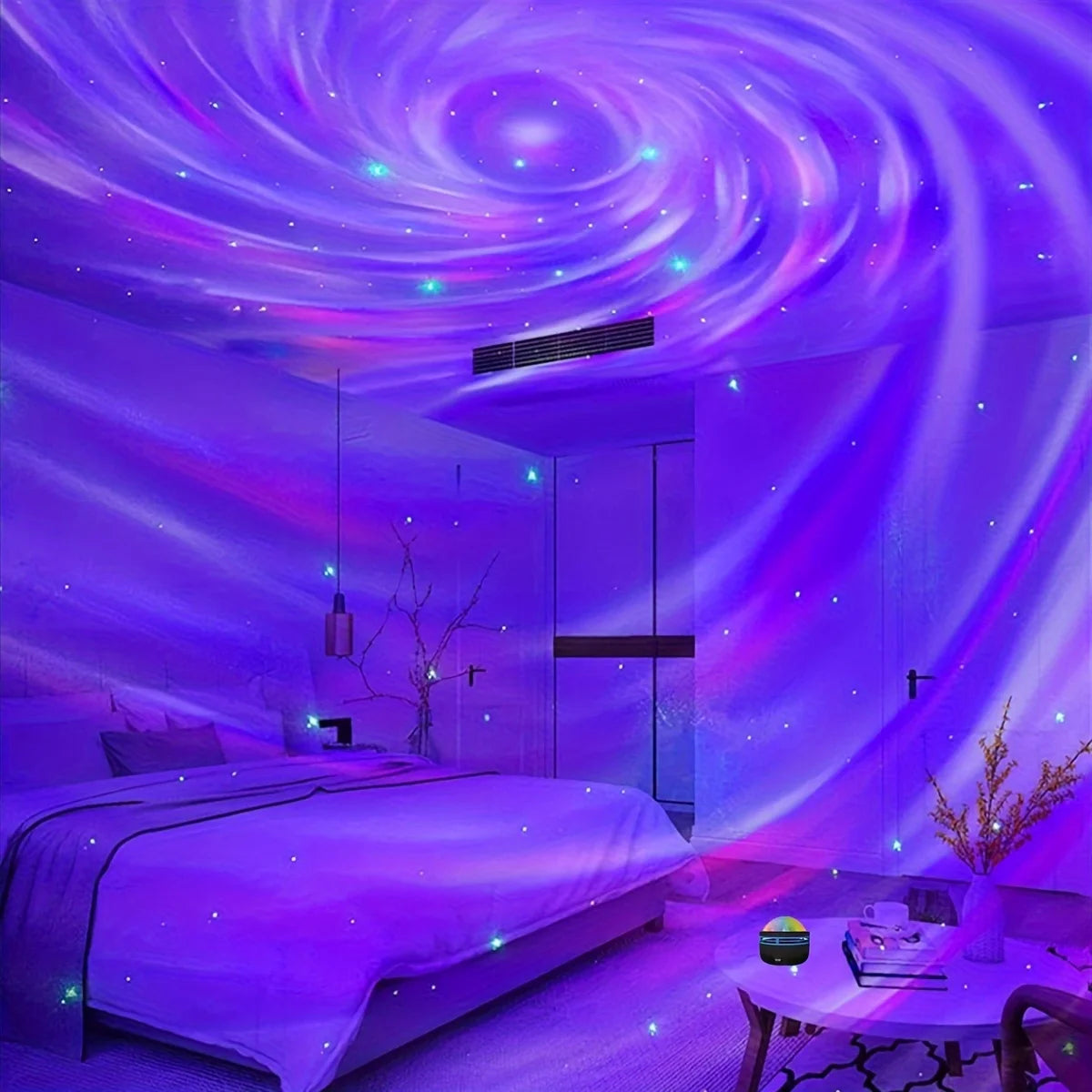 CowLost | night-lights-ambient-lighting-product_id-starry-sky-galaxy-led-lamp-projector-night-light-usb-5v-remote-sound-7-modes-party-decor |20