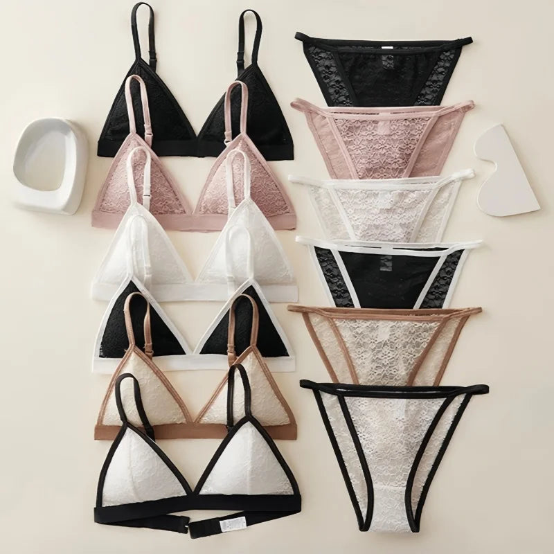 CowLost | product_id-women-s-french-lace-wire-free-push-up-bra-low-rise-panty-set |3
