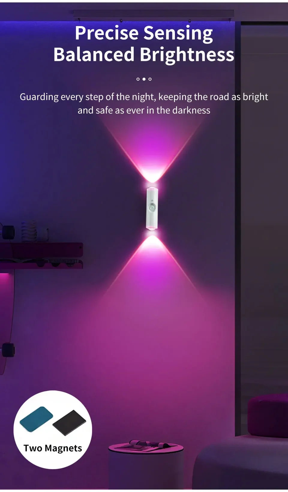 CowLost | product_id-rechargeable-double-head-rgb-led-motion-sensor-magnetic-wall-night-light |12