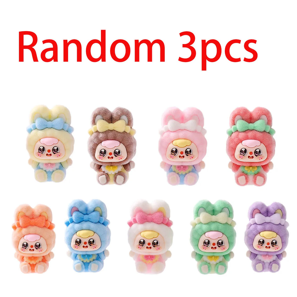 CowLost | product_id-9pcs-butterfly-knot-rabbit-plush-dolls-diy-blind-box-accessories-car-desktop-ornaments-gifts |10