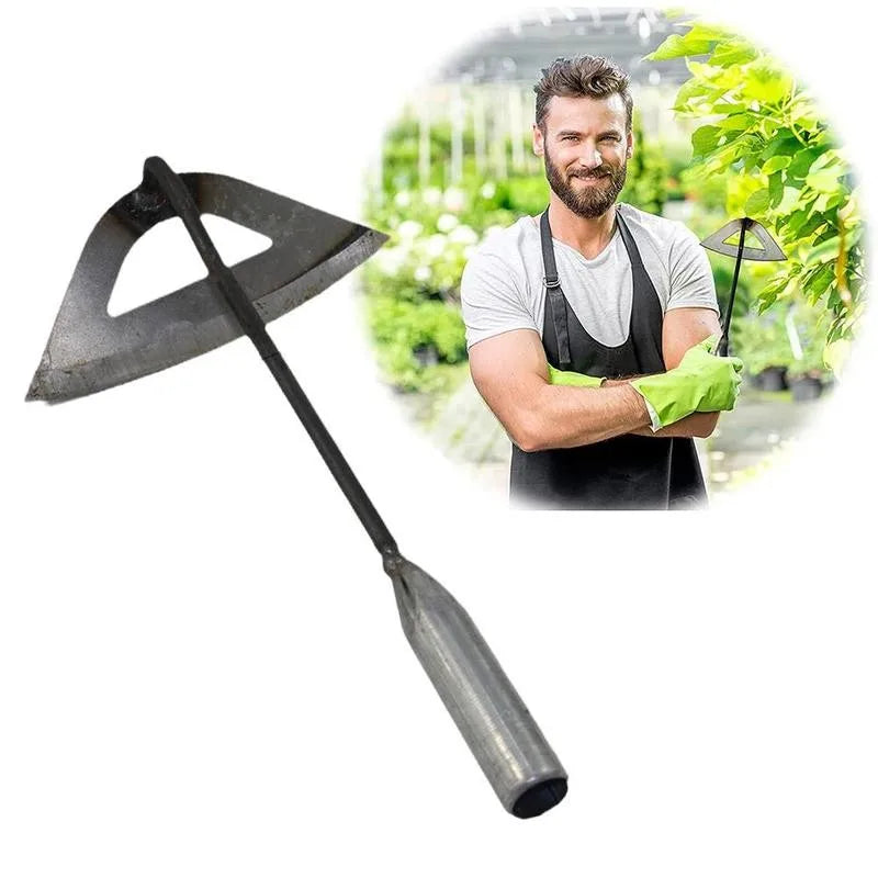 CowLost | product_id-hardened-steel-hollow-hoe-handheld-weeding-rake-garden-farm-tool |1