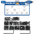 CowLost | nindejin-hex-socket-cap-head-self-tapping-screw-set-m2-m2-6-m3-m3-5-m4-carbon-steel |9