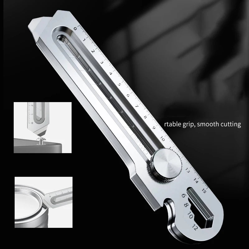 CowLost | product_id-6-in-1-multifunctional-stainless-steel-utility-knife-18mm-25mm-with-ruler-bottle-opener-tail-break-snap-off-cutter |6