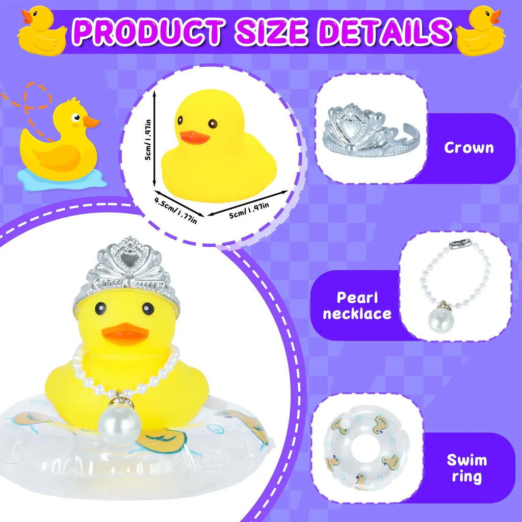 CowLost | product_id-rubber-ducks-with-crown-small-floating-squeaky-bathtub-toys-for-kids |3