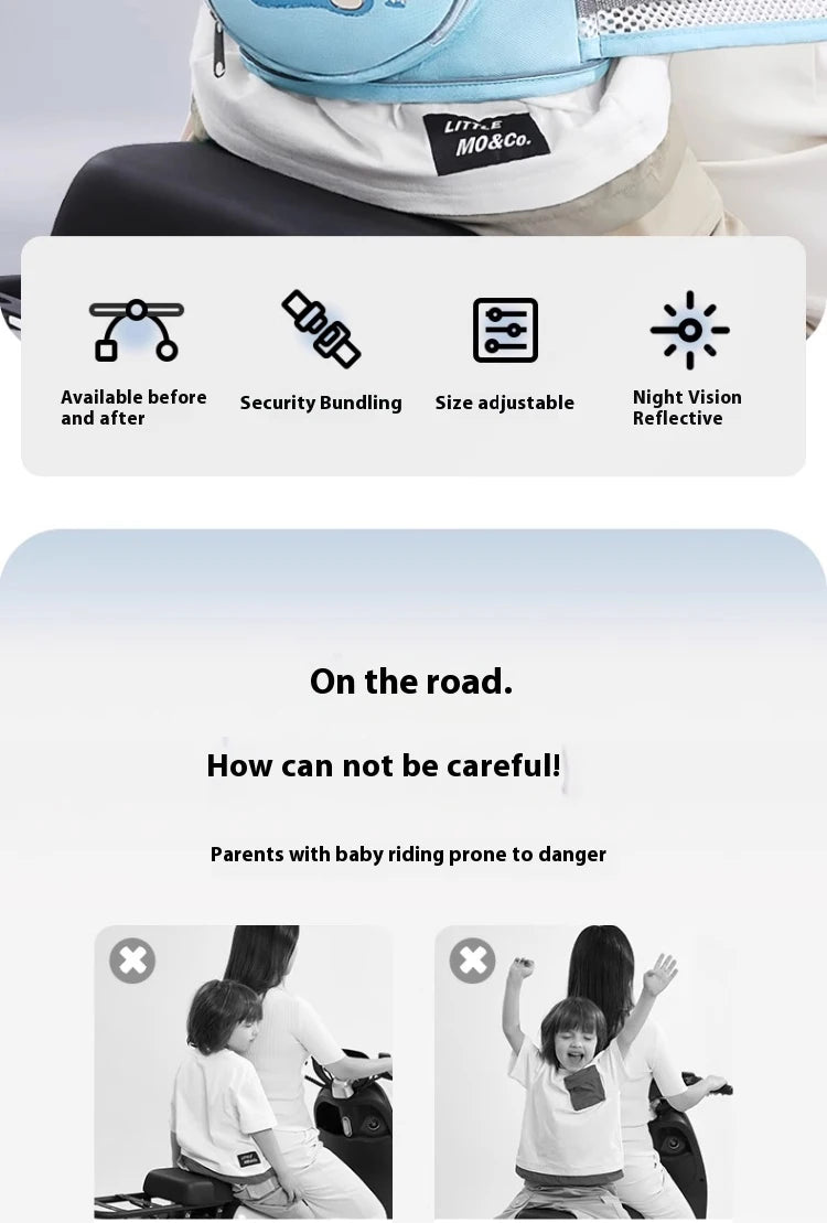 CowLost | children-seat-belt-electric-car-cycling-strap-with-storage-motorcycle-protection-straps |8