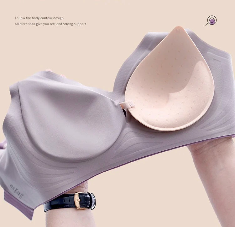 CowLost | product_id-wireless-elastic-soft-breathable-solid-color-support-bra |10