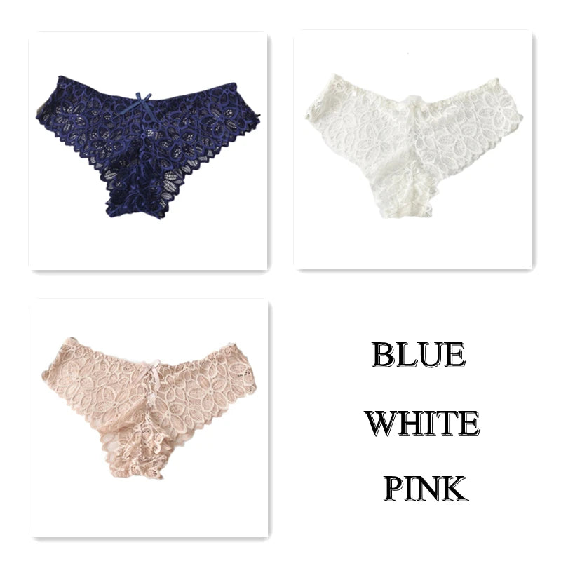 CowLost | product_id-3pcs-women-s-low-waist-lace-briefs-soft-solid-color-underwear |18