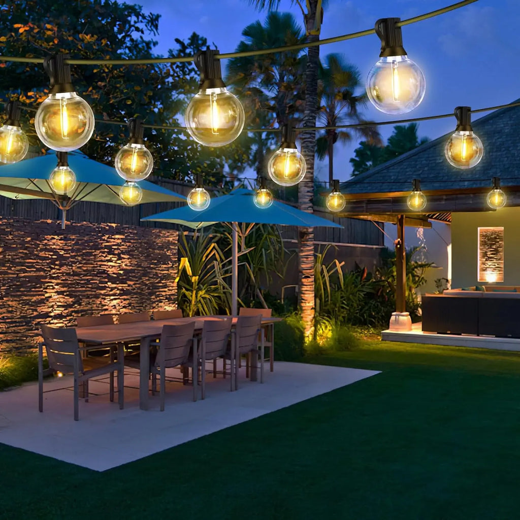 G40 LED Globe String Lights 30M/15M/9M IP44 Waterproof Outdoor Garland Lamp for Christmas Party