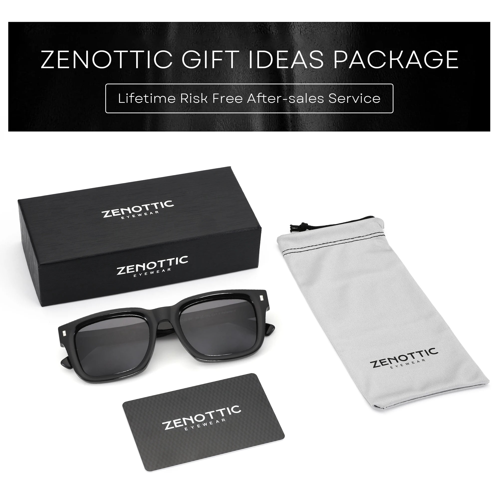 CowLost | zenottic-trend-square-polarized-sunglasses-handmade-acetate |6
