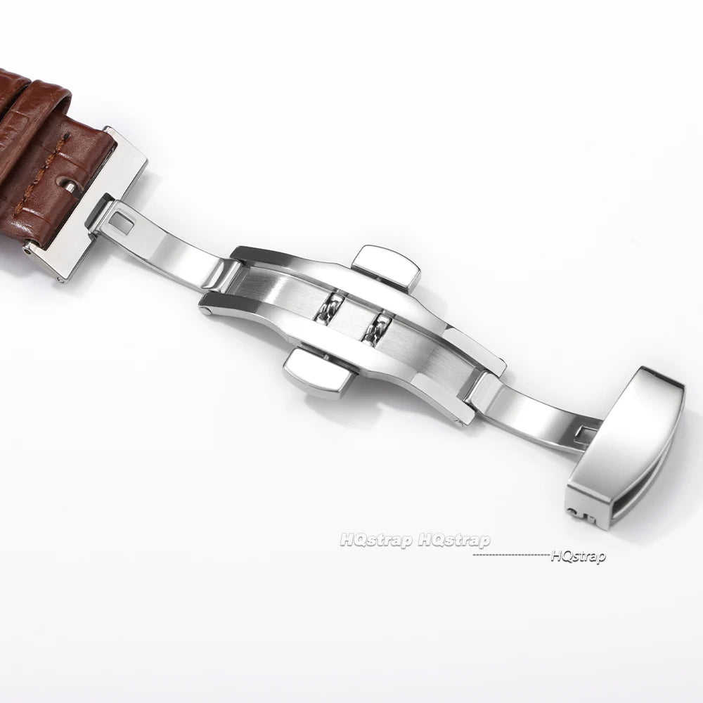 CowLost | bracelets-product_id-quick-release-leather-watch-band-with-bamboo-texture-strap-16-24mm-butterfly-buckle |5