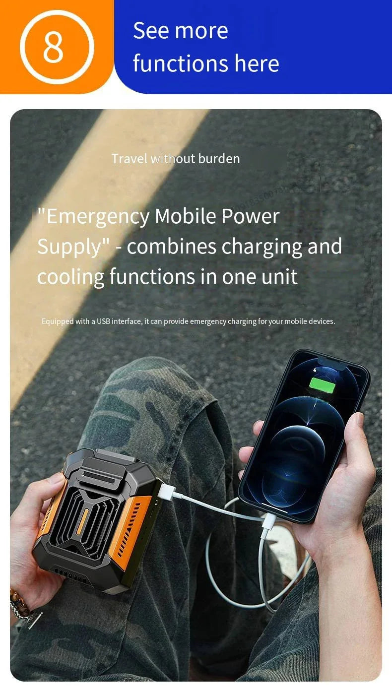 CowLost | product_id-homfish-portable-wearable-neck-fan-with-belt-clip-power-bank-flashlight-for-outdoor-use |23
