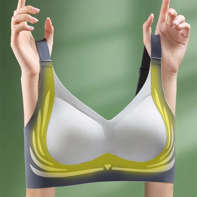 CowLost | product_id-plus-size-seamless-wire-free-push-up-bra-for-women-comfortable-support |2