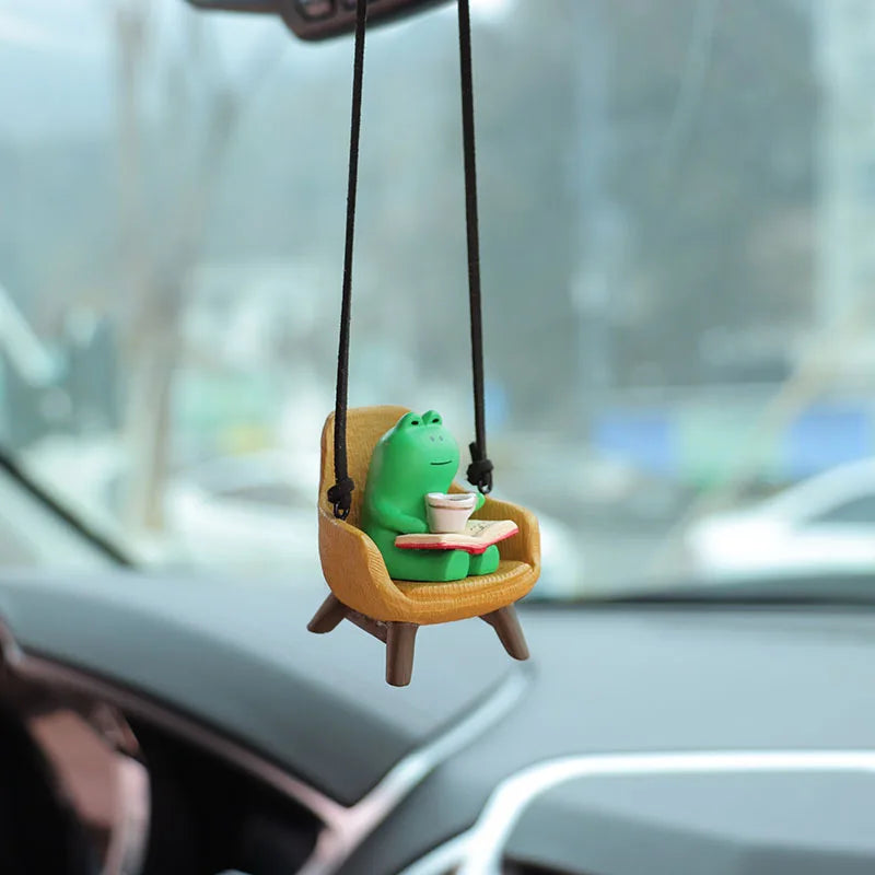 CowLost | gin-product_id-swinging-frog-rearview-mirror-car-pendant-charm |6