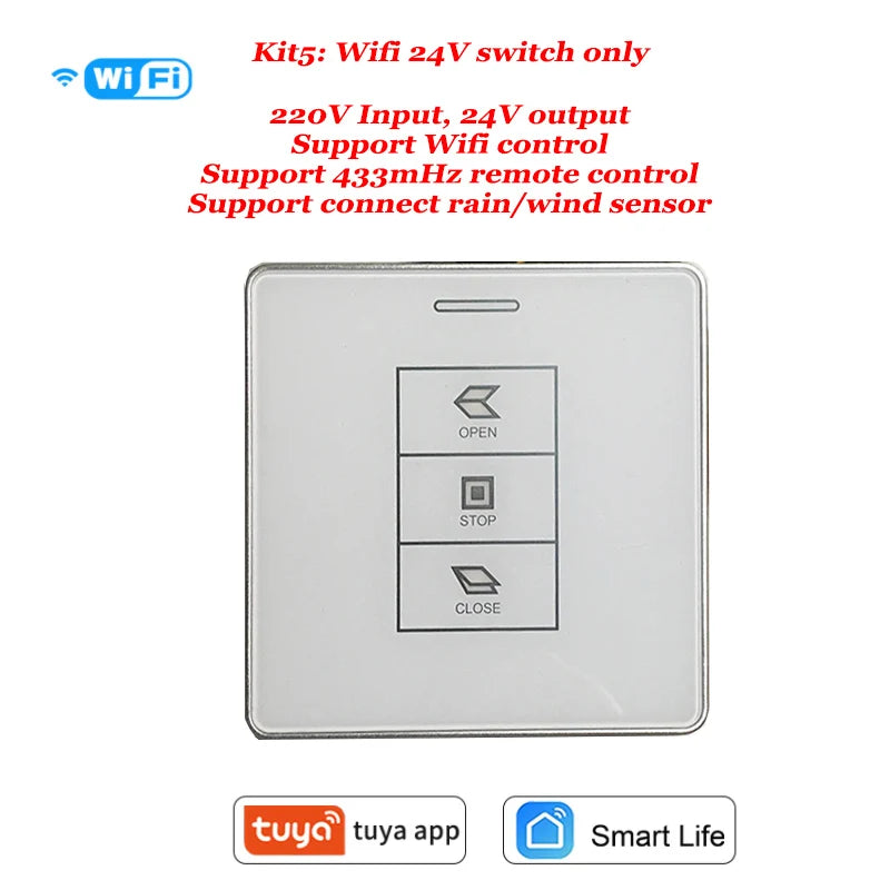 CowLost | rain-sensors-product_id-24v-dc-motor-switch-panel-with-ac-to-dc-transformer-rain-sensor-port-linear-actuator-pergola-switch-tuya-smart-life-remote-optional |4