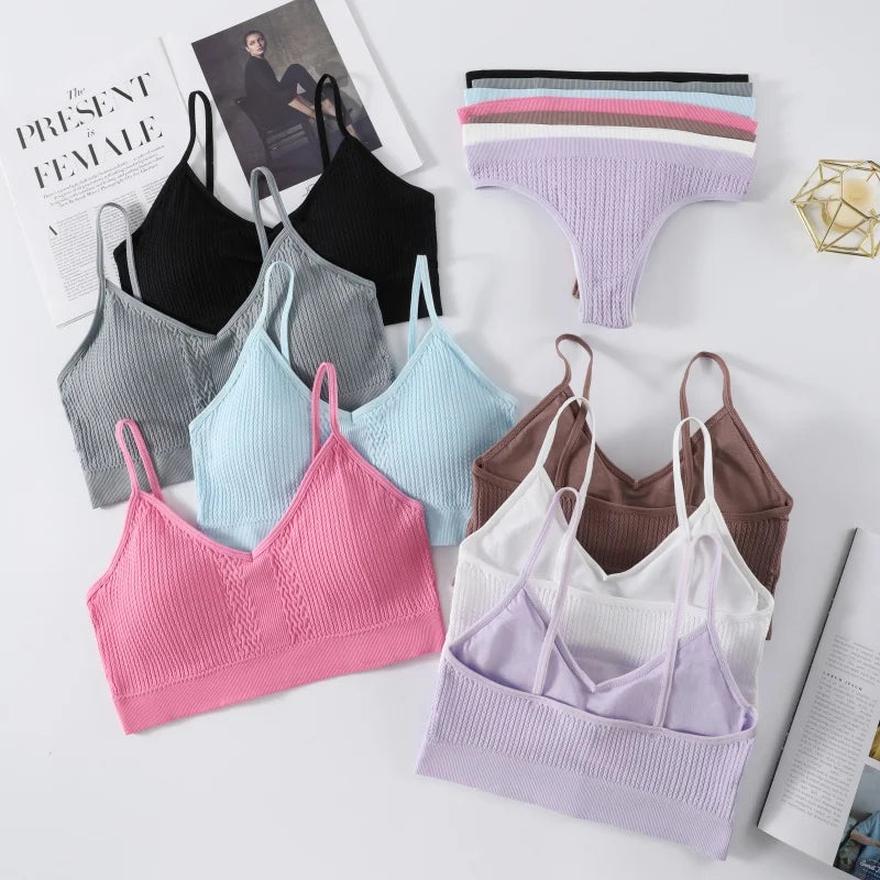 CowLost | product_id-seamless-women-s-wire-free-push-up-bra-low-rise-panties-set |2