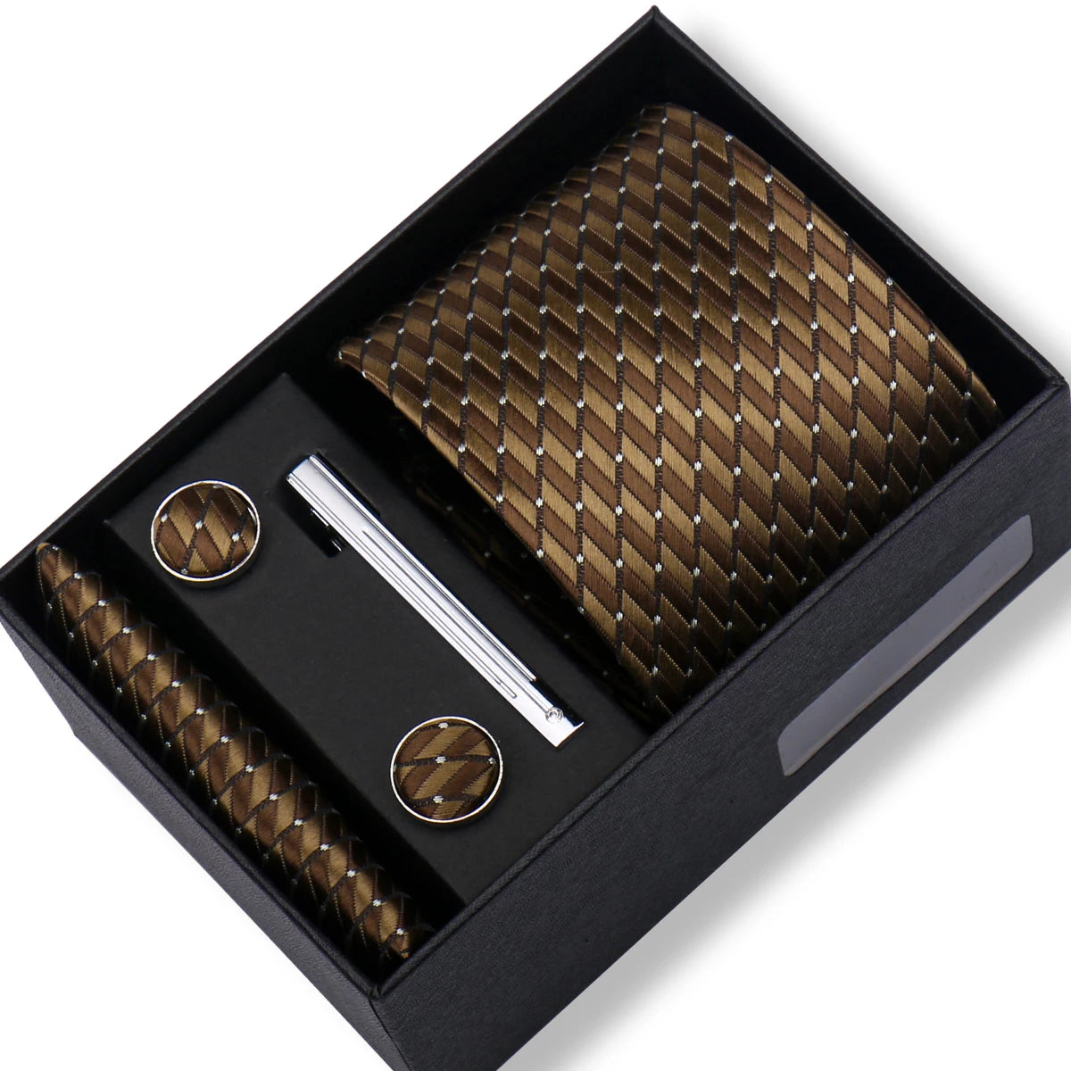 CowLost | tie-men-with-box-top-quality-business-ties-hanky-cufflink-set |49