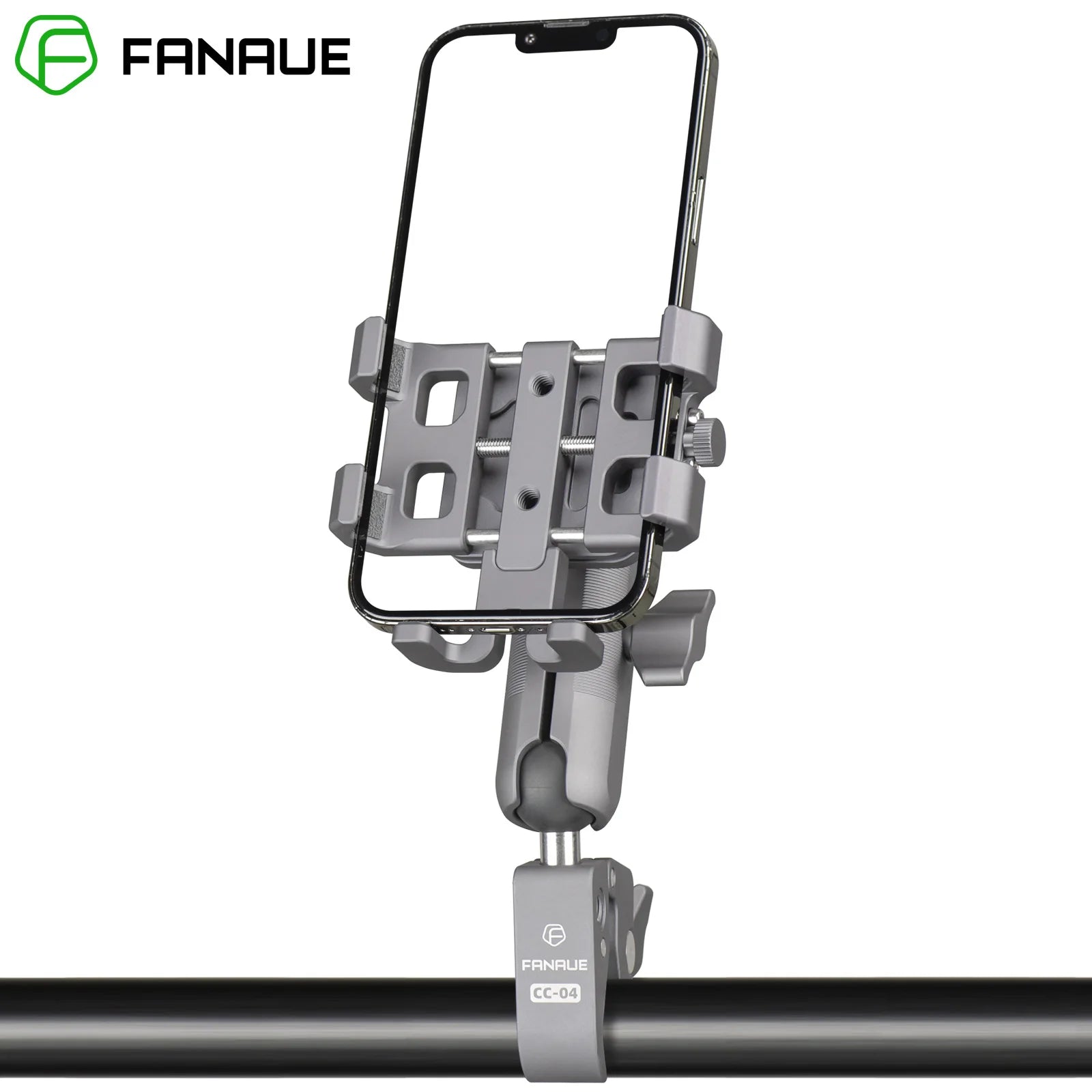 CowLost | product_id-fanaue-aluminum-motorcycle-phone-mount-with-vibration-dampener-for-atv-utv-scooter-handlebars |1