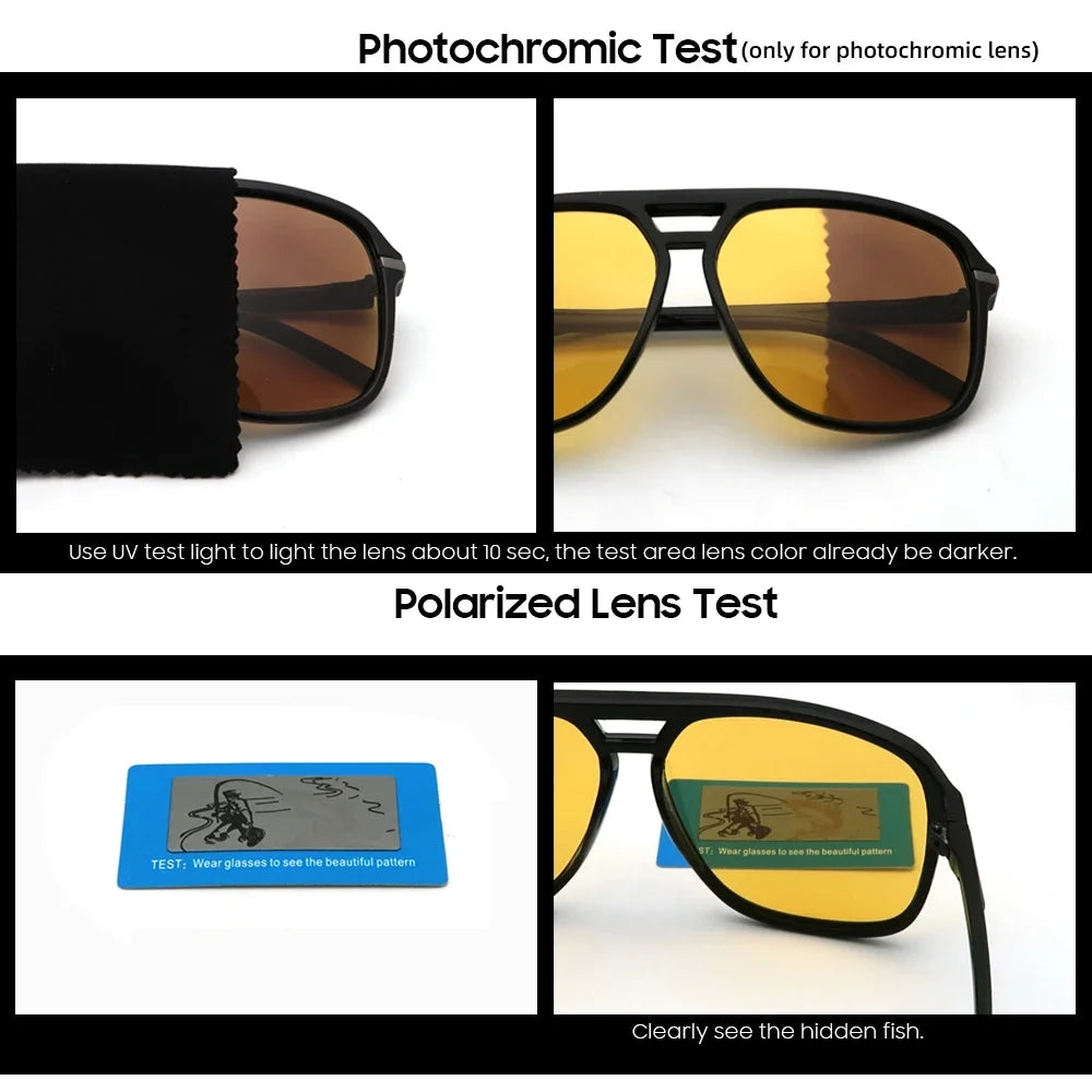 CowLost | earmuffs-vivibee-men-photochromic-night-vision-polarized-pilot-sunglasses |8
