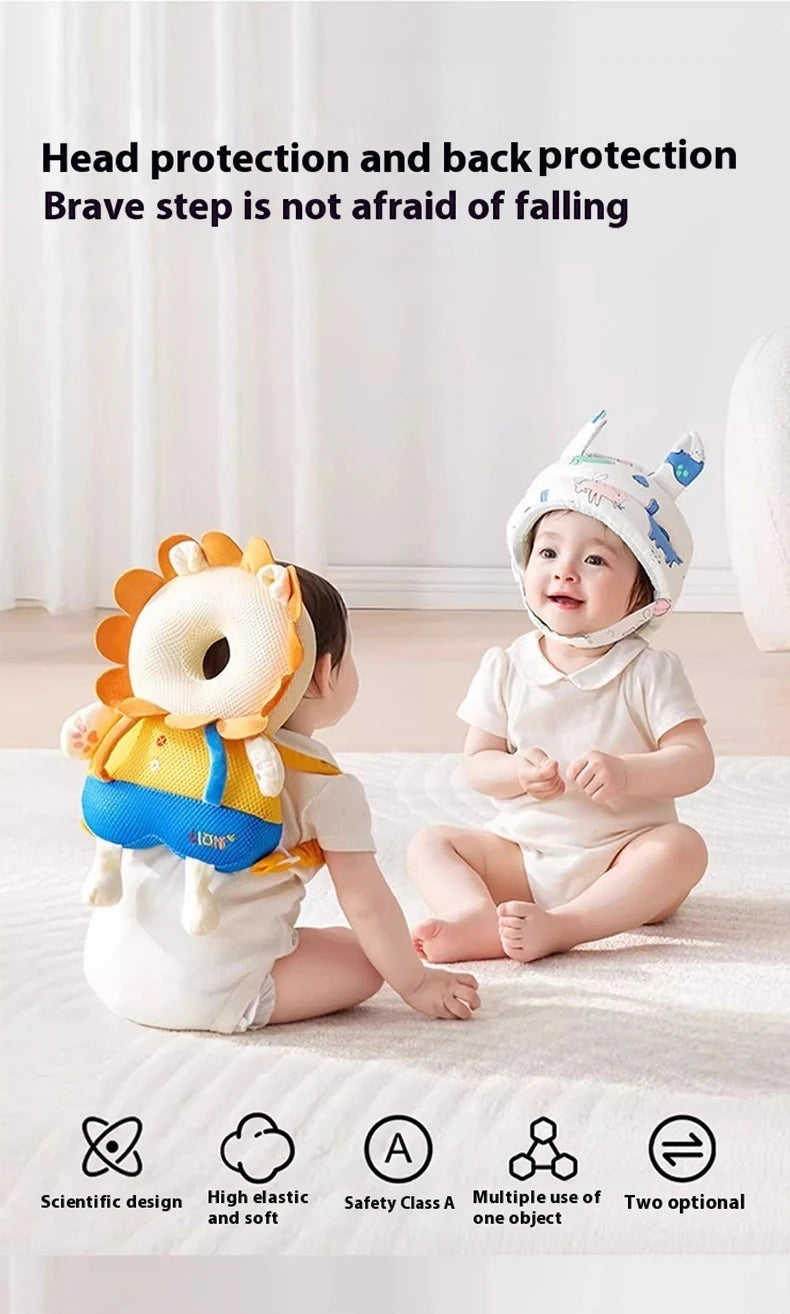 CowLost | aibedila-toddler-baby-head-protector-newborn-headrest-security-pillows-backpack |3