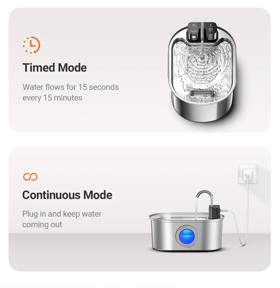 CowLost | cat-food-rojeco-stainless-steel-automatic-cat-water-fountain |10