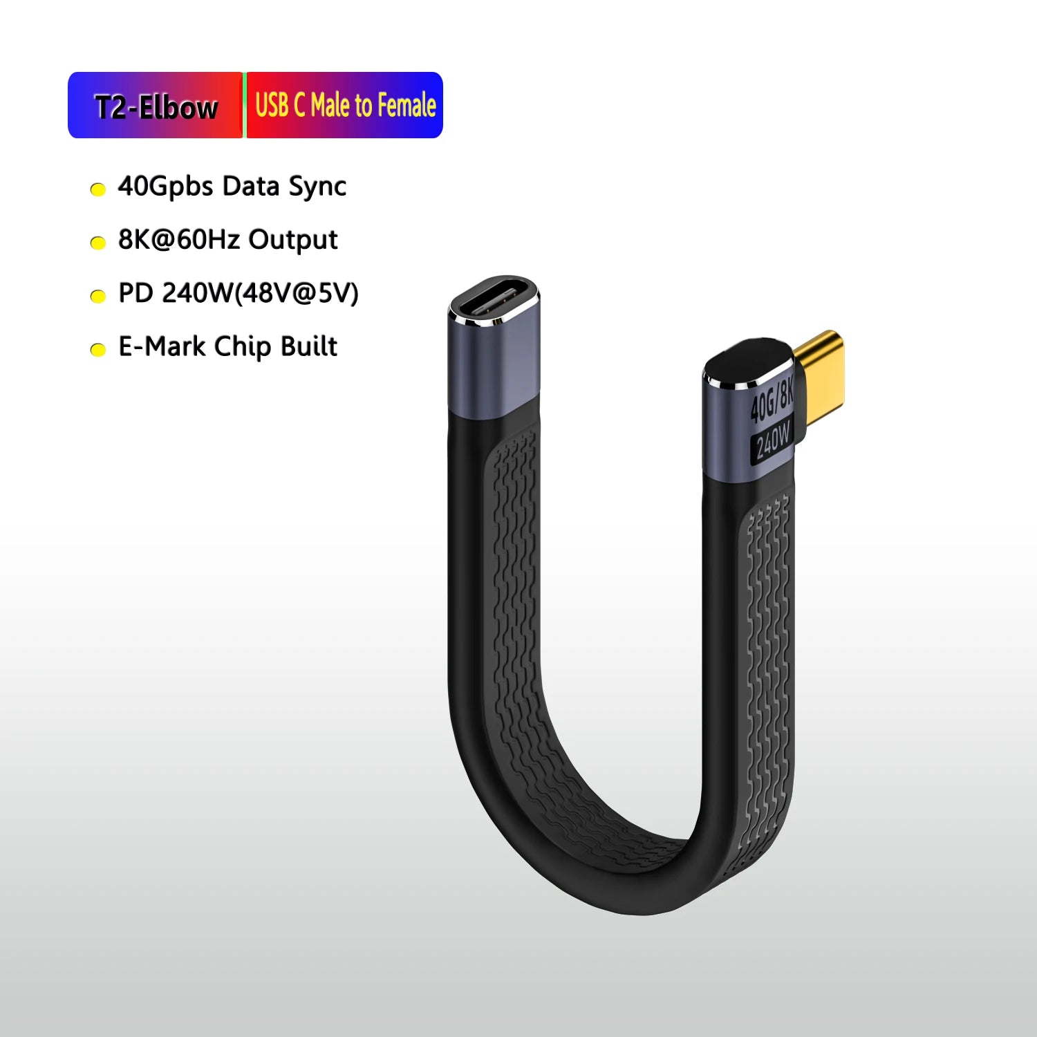 CowLost | product_id-pd240w-5a-fast-charging-type-c-to-type-c-elbow-cable-for-huawei-xiaomi-samsung-s21-s20-thunderbolt-3-data-transfer |22